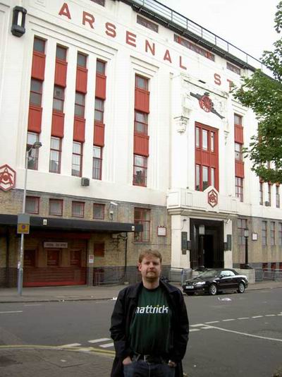 Frerho outside Highbury in London, England.