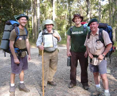 Unknown Hattricker on a hike on the Sunshine Coast of Australia.