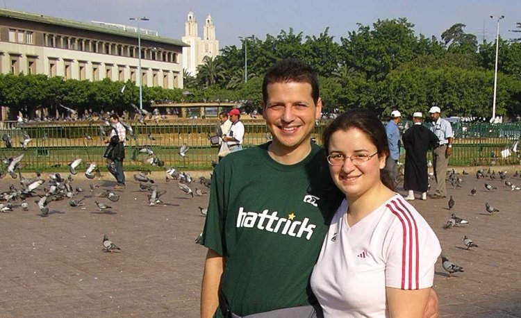 Trenta and his wife in Casablanca, Maroc, Africa.